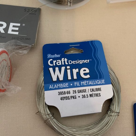 JEWELRY MAKING WIRE & STRING 9 SPOOLS - Picture 3 of 14